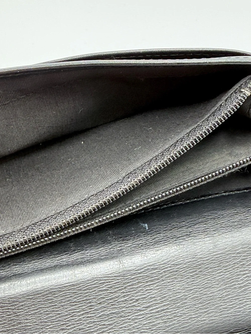 CHANEL Black Caviar Leather Chain Wallet Crossbody